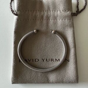 David Yurman classic cable bracelet rose gold sterling silver 4mm